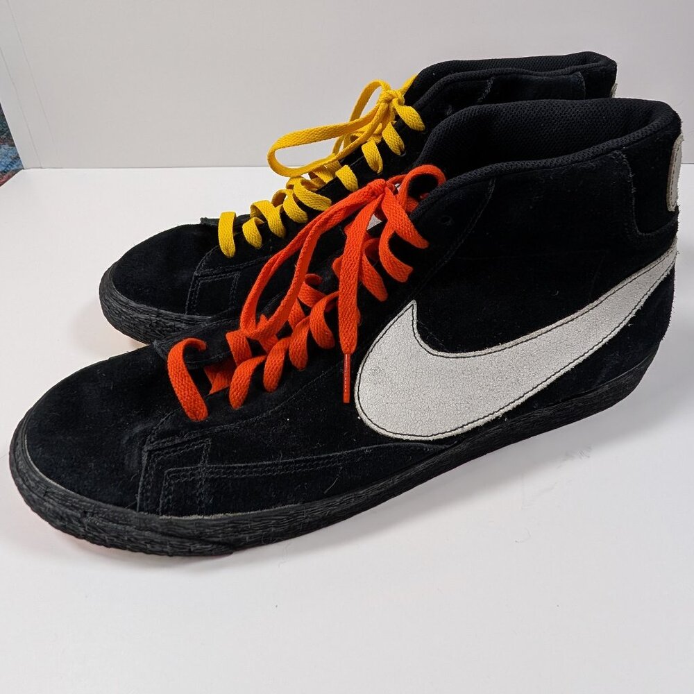 Great condition Nike NYC Edition by Sheck Wes "NY vs LA" black suede - size 13